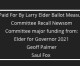 Larry Elder’s Website Says He Already Lost, Calling the Election a Fraud